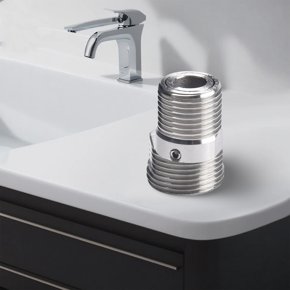 Adattatore Angolare Per Rubinetto A Parete - Regolabile 360°, In Acciaio Inox, Per Doccia E Cucina