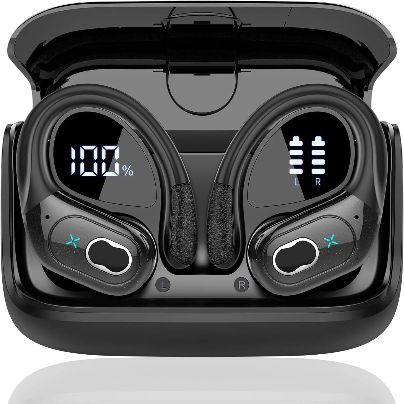 Écouteurs Bluetooth 5.4 Avec Réduction De Bruit - IPX7 étanches, Stéréo HiFi, 30h Autonomie, Pour Sport