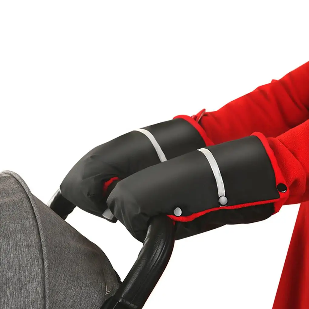 

Stroller Hand Muff Gloves Waterproof Windproof Warm Warmer Reflective Buggy Cover Mittens for Parents Accessories