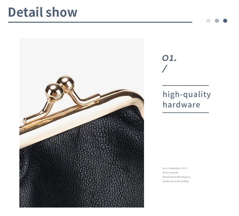 New Coin Purse for Women Classic Luxury Designer Genuine Leather Keychain  Wallet Brand Metal Kiss Buckle Bag Mini Clutch Handbag - AliExpress