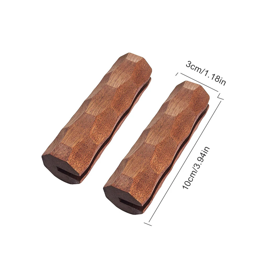 Sapele Wood Insulated Grip Heat-Resistant Grill & Cookware Pan Set (2-Pack)