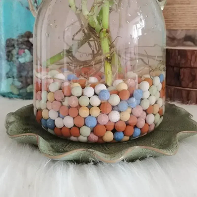 500g Organic Light Large Ceramsite Organic Clay Pebbles Grow Media Orchids Hydroponics Aquaculture Garden Flowers Planting