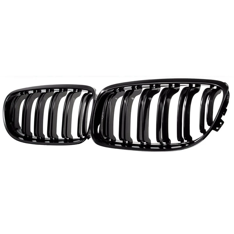 

4 Pair Car Front Grille Gloss Black Inlet Grille For BMW E90 LCI 3-Series Sedan/Wagon 2009 - 2011