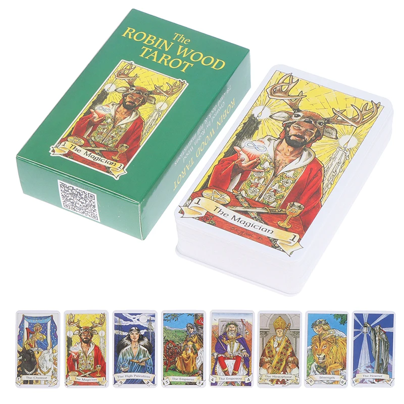 Фото The Robin Wood Tarot, карты с изображением оракула, искусственное предсказание, настольная игра, бумага для покера, 78 шт. №2