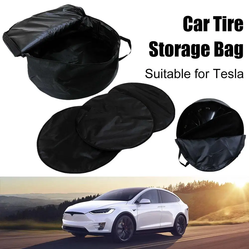 Wheel Cover Storage Bag tire cover for Tesla Model Y 19 Inch Hub Cap Portable Carrying Organizer Bag Car Hubcap Car Accessorie G9B7