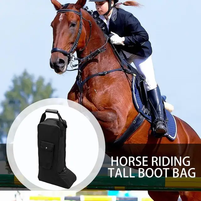 Portable Boot Storage Bag Dustproof Waterproof Oxford Cloth Riding Boot Bag Equestrian Equipment For Travel Camping Horse Riding 5