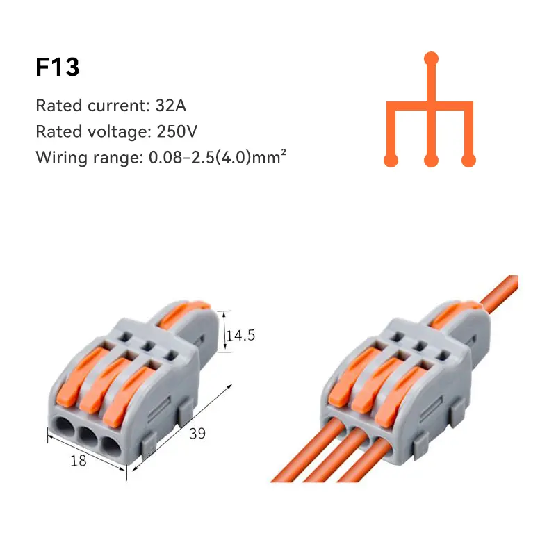 1/5/10 PCS 1 in Multiple Out Fast Electrical Connectors Universal Compact Splitter Wiring Cable Connector Push-in Terminal Block - Image 10