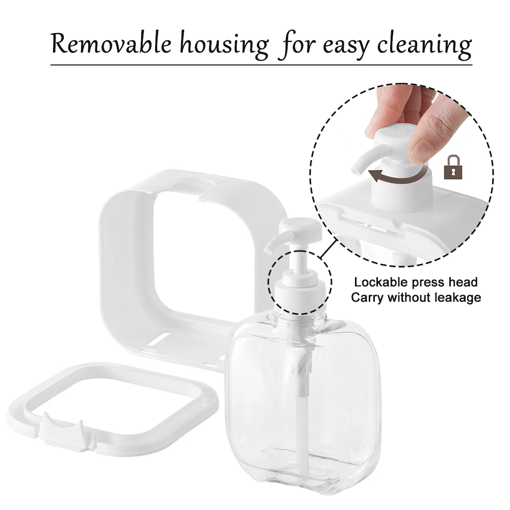 450ml Soap Dispenser Refillable Lotion Shampoo Shower Gel Holders Portable Bathroom  Soap Organizer Travel Dispenser Empty Bottle - AliExpress