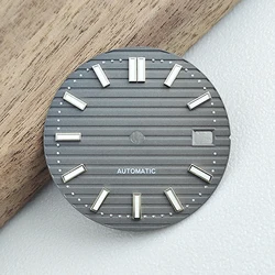 Green Illuminated Custom Logo Dial for NH35 Movement - 29.8mm Nautilus Style Clock Accessory (8)