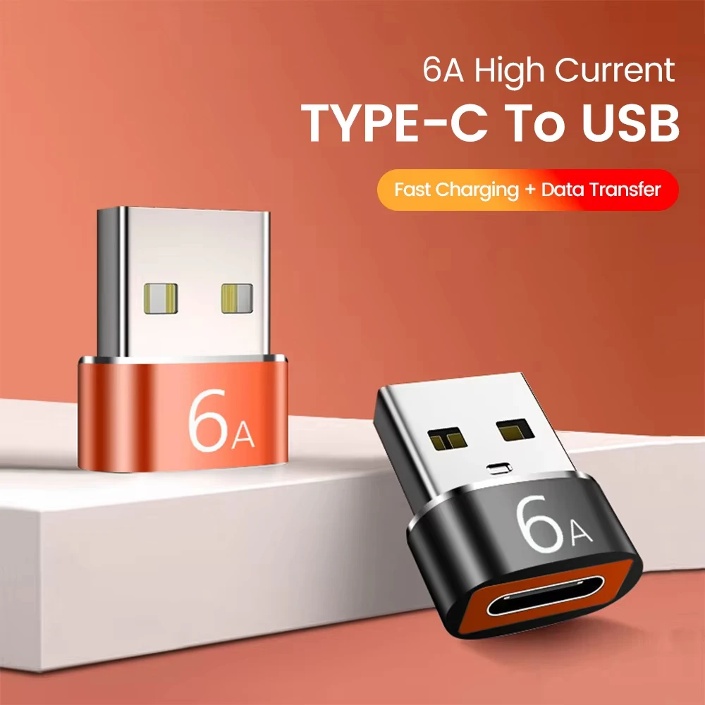 Usb To Type C Adapter OTG Adapter 3Pcs USB 3.0 OTG 6A Fast Charging Type C Male To USB3.0 Female for Xiaomi Samsung Laptop