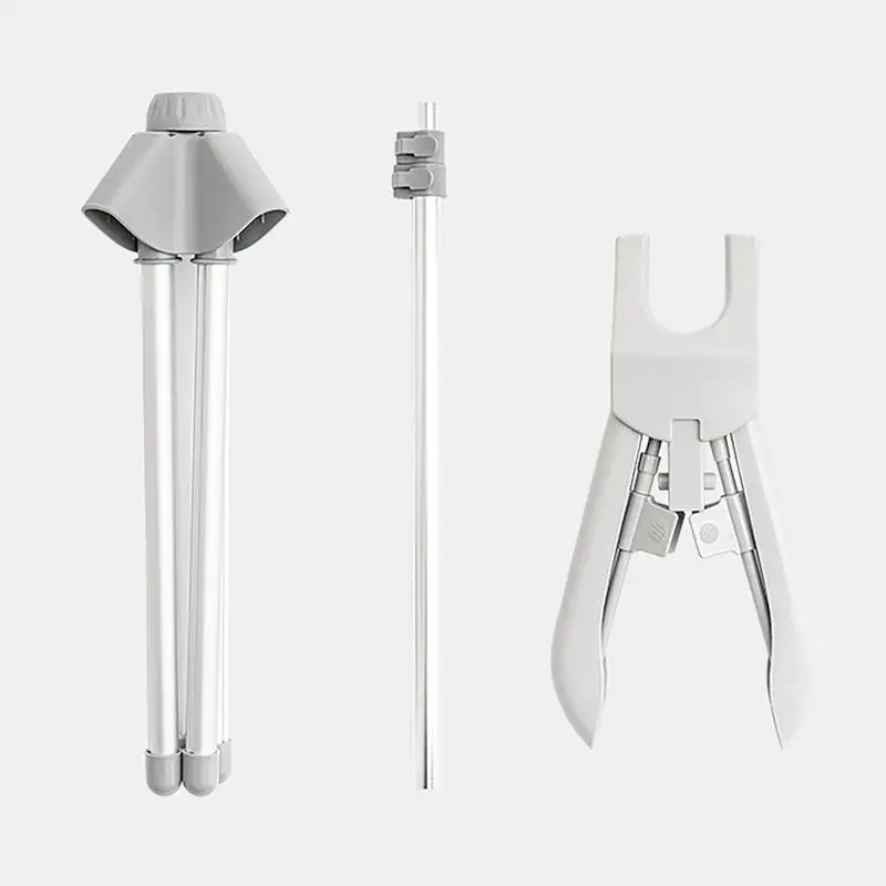 Handheld Garment Steamer Rack Portable Tripod Clothes Drying Hangers Adjustable Height Clothes Display Stand Steamer Bracket
