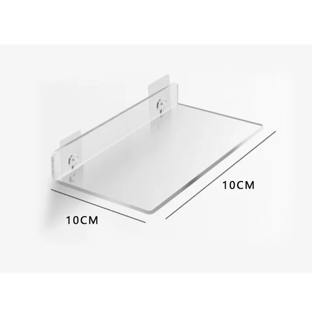 28 Size Clear Acrylic Shelf Wall Hanging Panel Perforated Bathroom