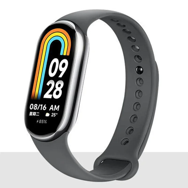 Silicone Sport Strap for Smart Band - Durable Rubber Bracelet Accessory