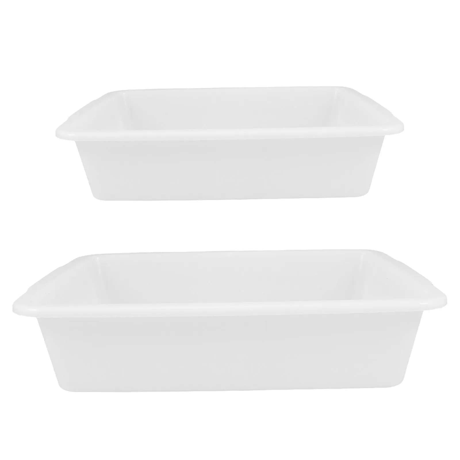 2Pcs 높은 측면이 있는 실험실 격리 트레이 누출 방지 플라스틱 화학물질 저장 유출 트레이 교실 교육용 내산성 알칼리성 트레이