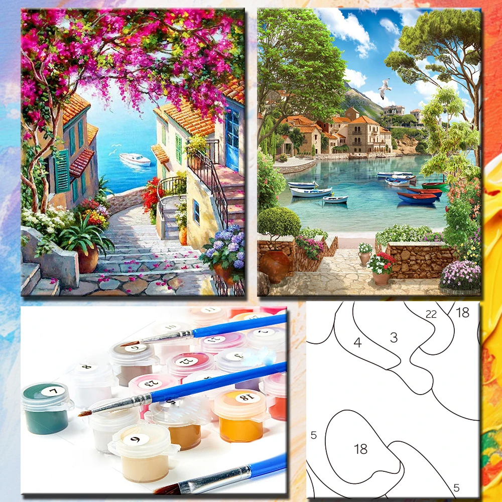 PhotoCustom Paint By Numbers Pictures For Adults On Canvas City Landscpae Coloring Drawing Oil Paintings By Number Home Decor 4 PhotoCustom Paint By Numbers Pictures For Adults On Canvas City Landscpae Coloring Drawing Oil Paintings By Number Home Decor 4