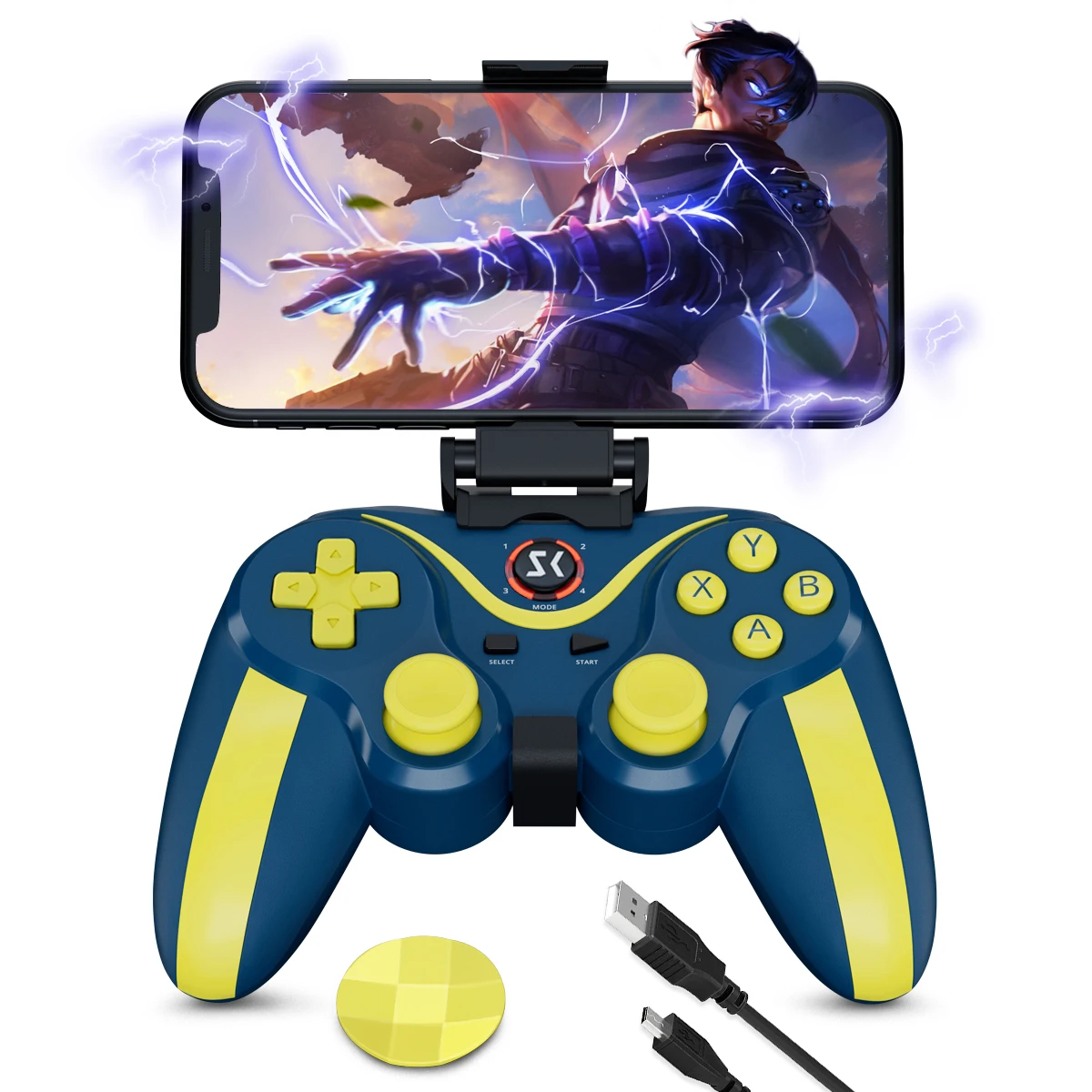 MultiFunctionWirelessGameControllerforAndroidiOSMobileGame