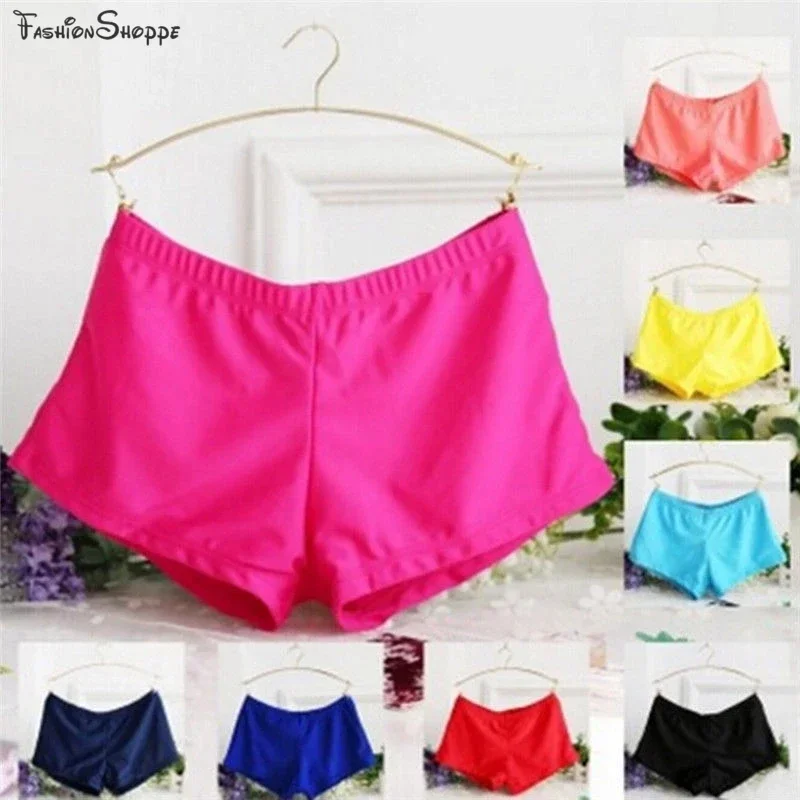 Women sexy swimming bikini women Swimsuit swimwear Boxer trunks Pants dancing sports running Yoga Boxer Shorts beach short nylon boxer shorts swim trunks swim shorts