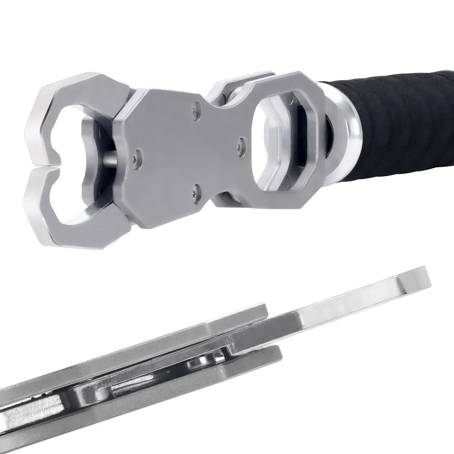 SAMOLLA Aluminum Alloy Fishing Grip Pliers Accessories 18kg Spring scale 360 &deg; rotation Adjustable Grabber Tool Seawater 1pc