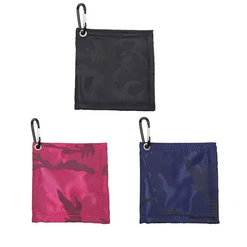 Portable Golf Ball Club Cleaner Small Golf Ball Washer Towel with Stretchable Lanyard Supplies