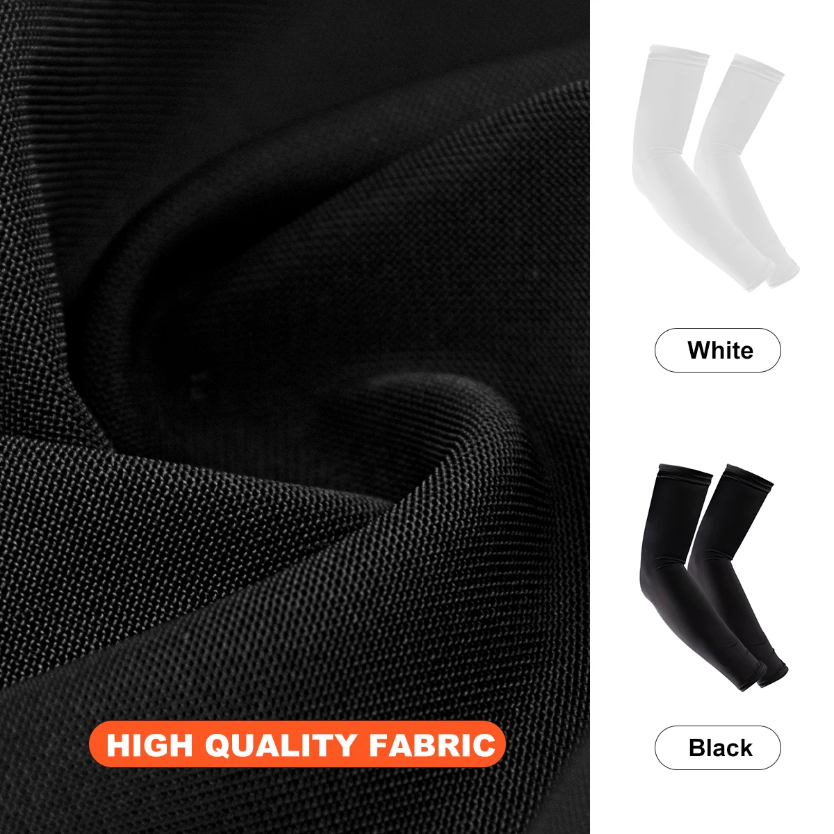 A pair of Outdoor Sports Ice Silk Sun Protection Fitness Cycling Quick-drying Breathable Ice Sleeves for Cycling and Fishing