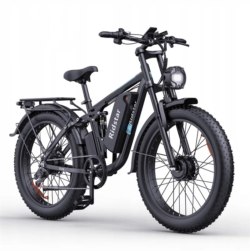 Dual motor electric bicycle 1000w dual motor removable battery LCD screen spot