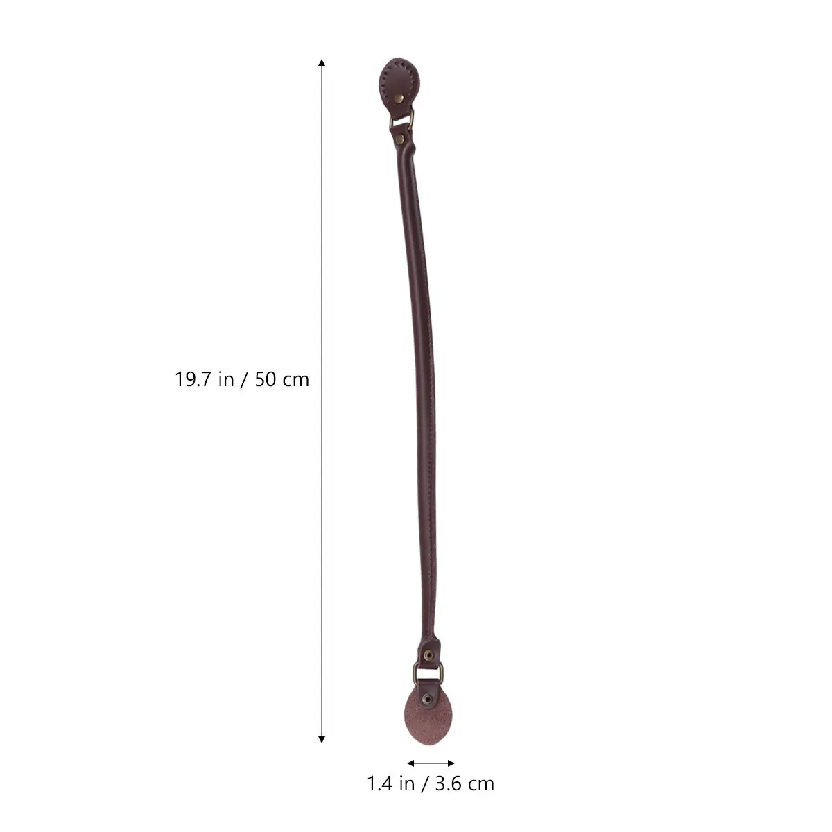 1 쌍 소가죽 핸드백 손잡이 DIY 바느질 토트 백 교체 스트랩 여성용 가방 액세서리 용 두꺼운 라이트 커피