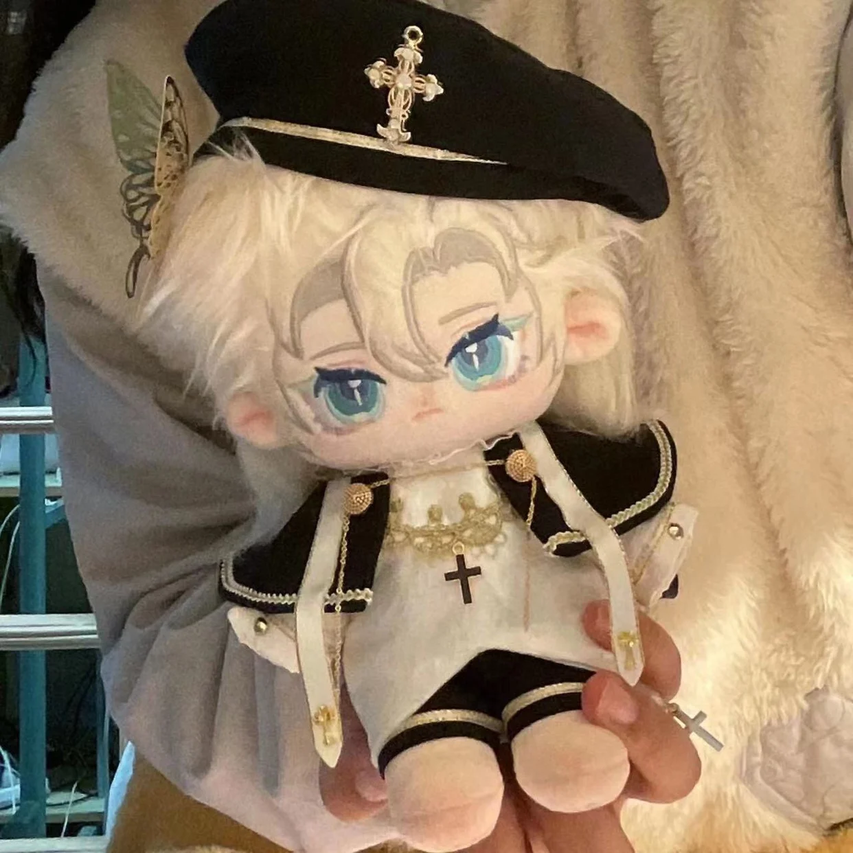 

Anime Genshin Impact Albedo Plush Doll Body Cosplay Cute 20cm Game Identity V Cotton Plushie Anime Fans Xmas Birthday Gifts