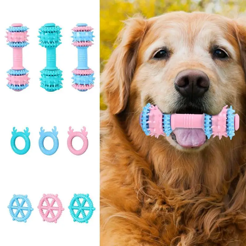 

Dog Teething Toys Molar Toothbrush Dog Toys Pet Dog Toys Dog Chew Toy Cleaning Teeth Safe Elasticity Soft TPR Puppy Dental Care