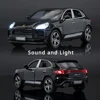 1:32 Porsche Macan T SUV Car Model Alloy Diecast Simulation Toy Sound Light Pull Back Collecte Decorates Gift for Boy Birthday 3