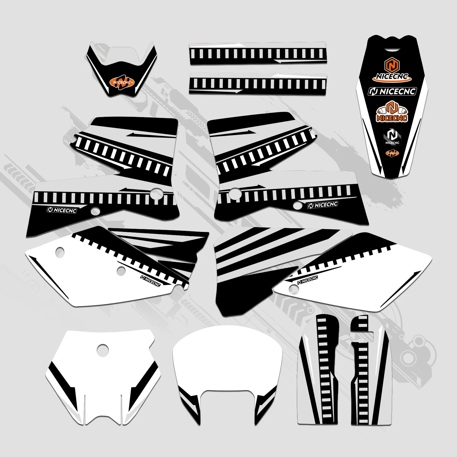 NICECNC Aufkleber für KTM SX 125 SX 250 SX 300 SXF 250 SX-F 350 SXF 450 2005 2006, Motocross-Grafik-Hintergrund-Aufkleber, individuell anpassbar – Detail 11