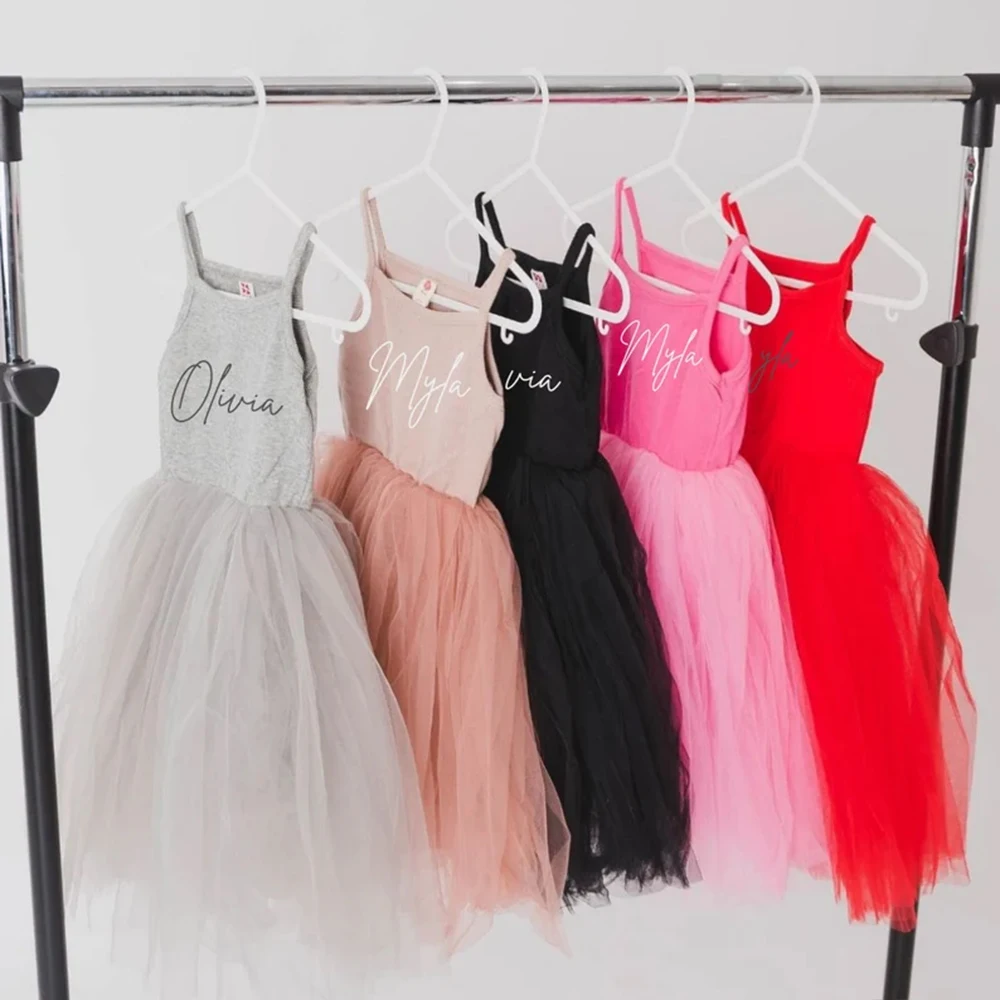 Kids Summer Tulle Ballet Dress Solid Cotton Sleeveless Clothes Children Teenager Tutu Costume Toddler Girl Dress