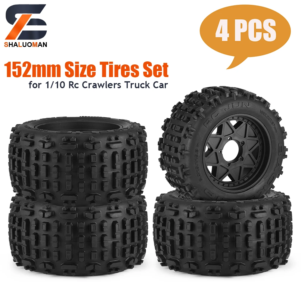 휠부품 범용 자동차 스티어링 휠 부스터 볼, 노동 절약 회전 스피너 노브, 베어링 파워 핸들 홀더, 자동차 액세서리 8 Shaluoman 4Pcs 타이어 세트 블랙 스포크 림 TRX Kyosho 1/10 RC 크롤러 자동차 업그레이드 부품에 대 한 152mm/6in 큰 RC 버기 타이어 바퀴