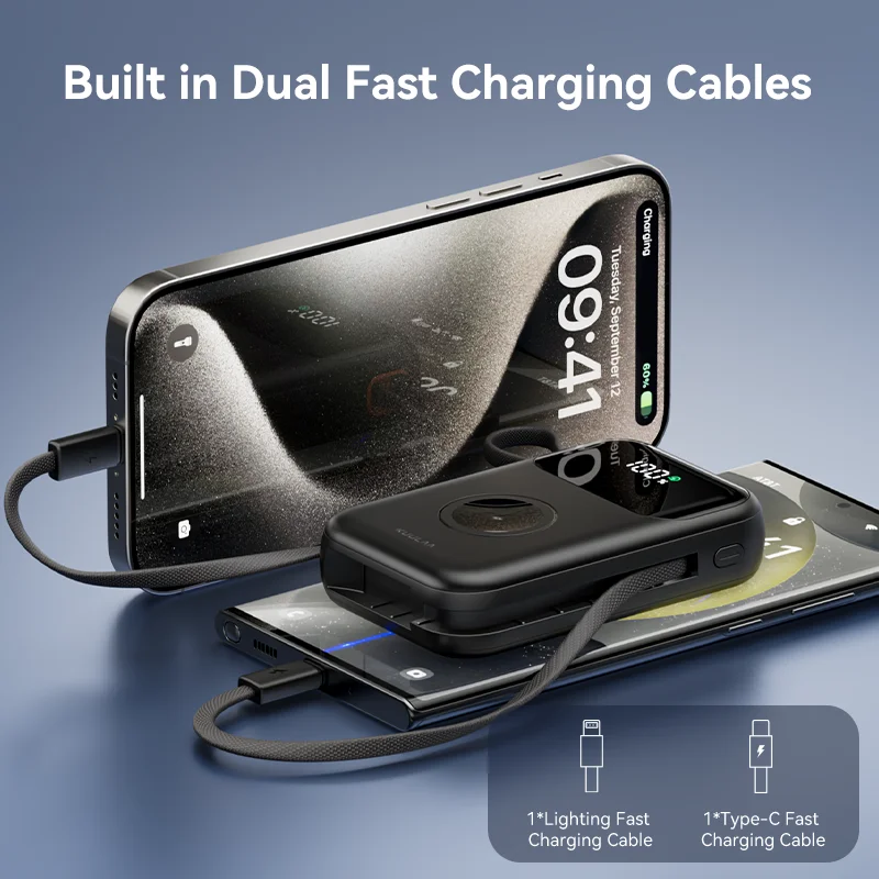 10000mAh Power Bank 22.5W Fast Charging for Apple watch Wireless Charger Portable Charger with Cable for iPhone Charger Adapter Battery Charger Wireless Charger Power Supply Adapter Fast Charger Battery Charger Adapter