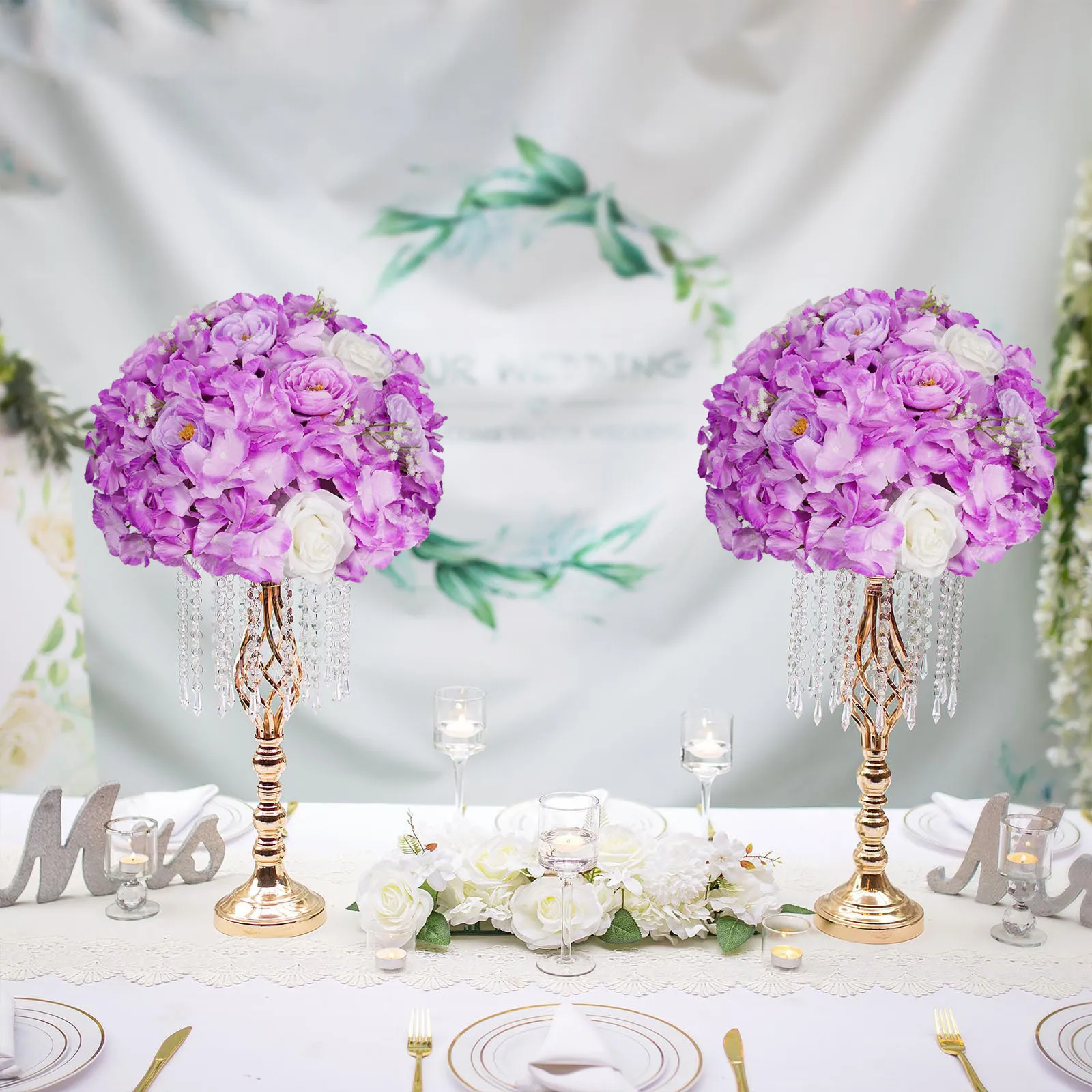 Wedding Table Centerpieces Flower Ball Artificial Rose Hydrangea Flower  Arrangement Stage Road Lead Flowers Event Party Props - AliExpress, image size:1600x1600