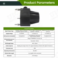 Solar Radiation Sensor 0-2000W/M range 0-2V 4-20MA Light detector 400-1100nm Wavelength range RS485 Pyranometer Transmission 2