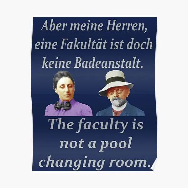 

Декоративный постер David Hilbert And Emmy Noether, винтажный художественный декор, Современная Настенная роспись, домашняя забавная печать, картина для комнаты без рамки