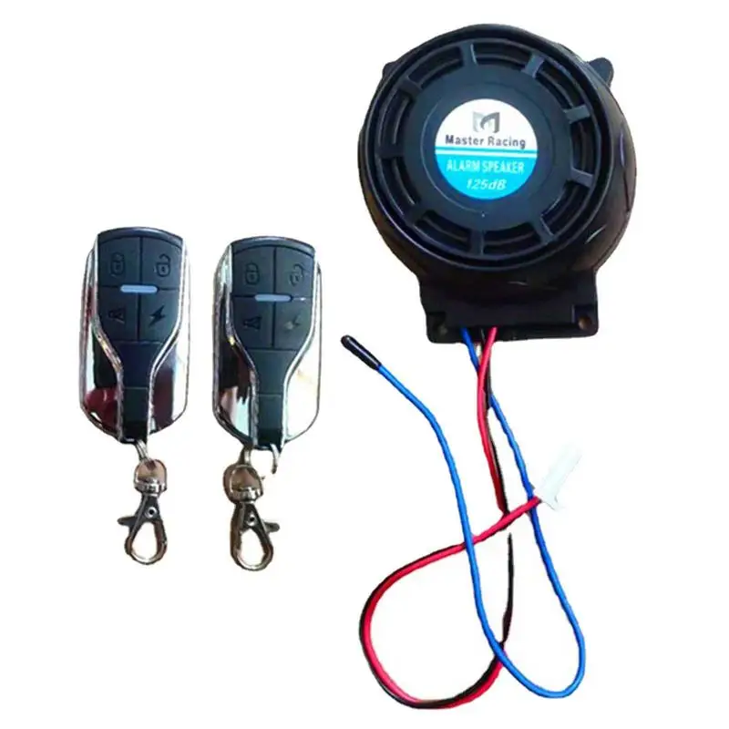 

Anti Theft Bike Alarm Remote Control Waterproof Motorcycle Anti-Theft Warner Loud Warner For 12V Vehicles Universal Alarm For