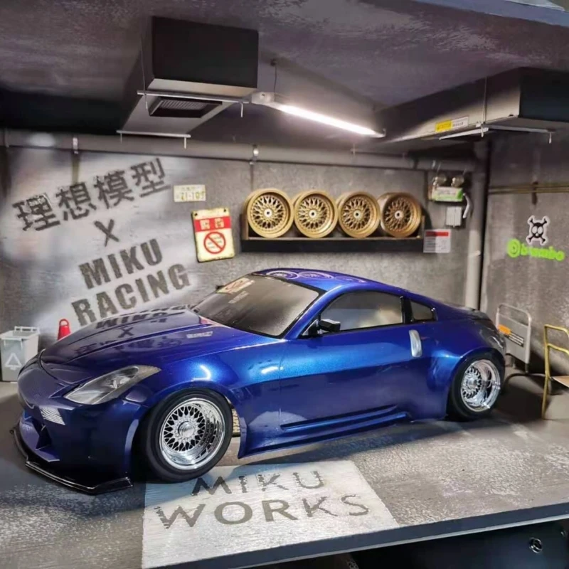 TC033 1/10 350Z Spirit Ling Rc Drift Car Wide Body Transparent Car Shell /Lamp Cup + Color Stickers 3