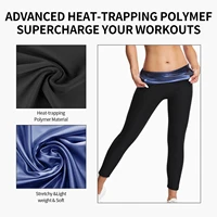 Women's Sauna SportsPants Pocket Style High Waist Lifting Hip Tightening Abdominal Yoga Pants Fitness Training Fat Burning Pants 5