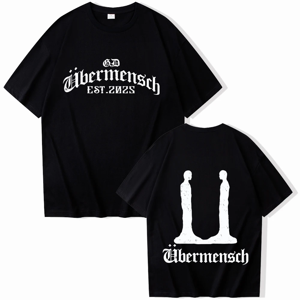 Gdragon-Ubermensch 2025 T-shirt Man Women Harajuku O-neck Summer