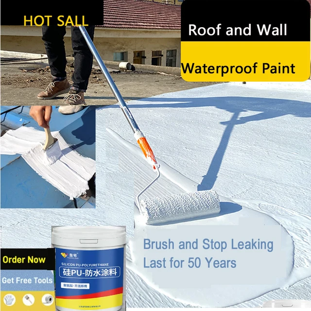 Watery polyurethane waterproof paint Waterproof Coating for Leakage  Prevention on Walls and Roofs - AliExpress