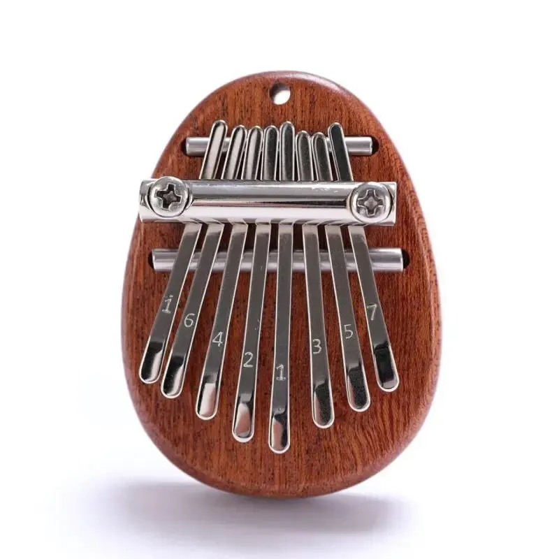 8-Tasten-Mini-Kalimba aus Holz, hochwertig, exquisit, Finger-Daumen, Klavier, Marimba, Musik, gutes Zubehör, Anhänger, Geschenk – Detail 5