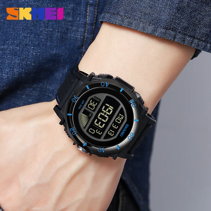 SKMEI Fashion Military LED Digital Watch For Men Stopwatch Date Alarm Week Men's Wristwatches Waterproof Male Clock Reloj Hombre