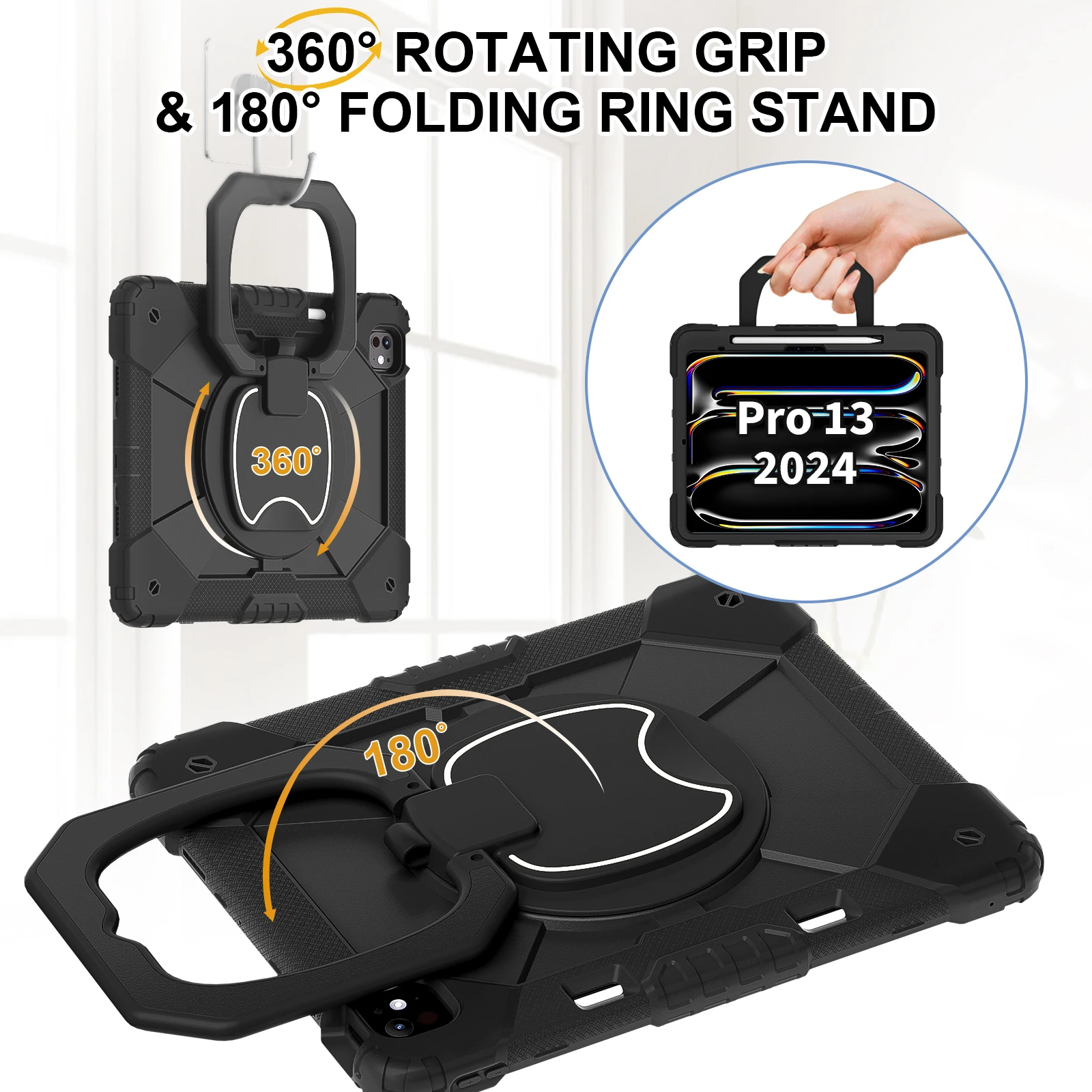 Versatile 360° Rotatable Stand Tablet Case with Shockproof Protection