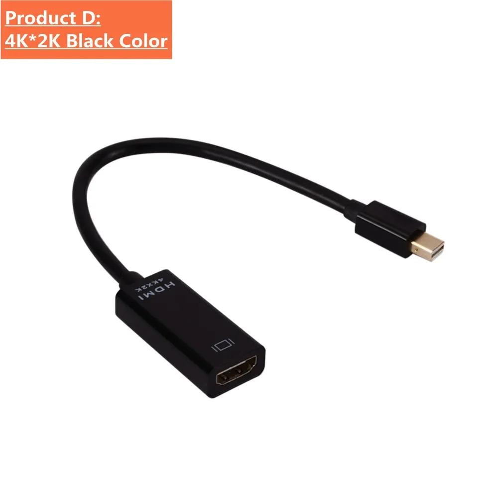 Mini-Displayport zu HDMI-kompatiblem Kabel 4k 1080p TV-Projektor Projektor dp 1,4 Display Port Konverter für Apple MacBook Air Pro