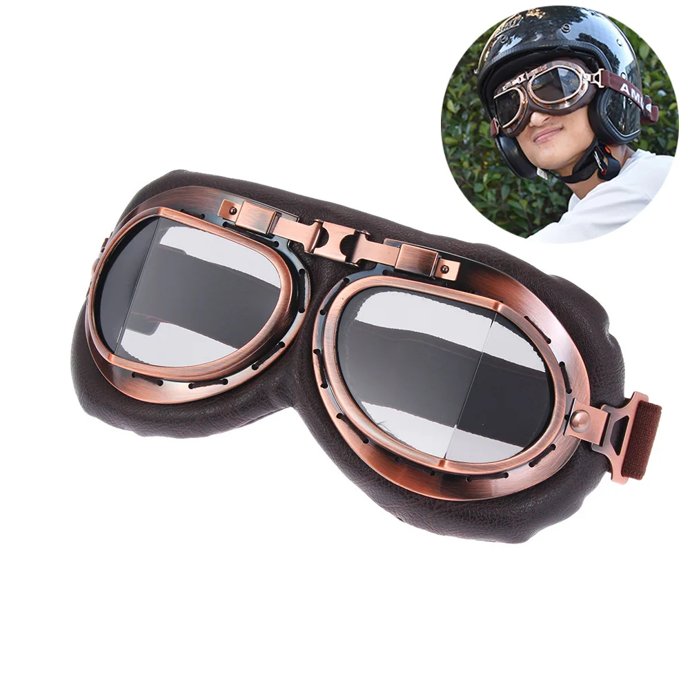 Pilot Retro Dustproof Motorcycle and Sports Protective Goggles