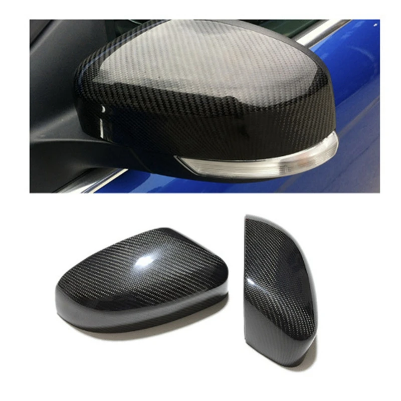 

Carbon Fiber Style Rearview Mirrors Cover For 2012-2018 New Ford Focus Car Accessories