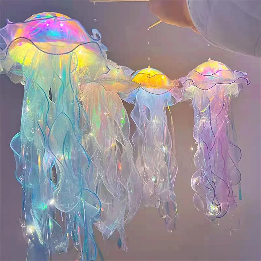 

Jellyfish Lamp, Portable Flower Lamp, Girl Room Atmosphere Decoration Lamp, Bedroom Night Lamp, Home Decoration