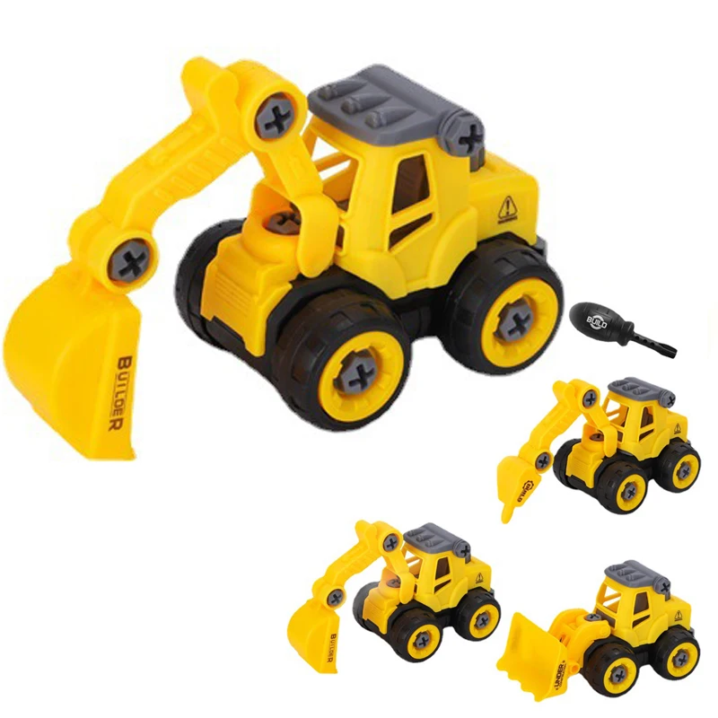 Engineering Vehicle Inertial Model Toys Boys Excavator Tractor Dump Truck Bulldoze Children Education Engineering Vehicle Toys