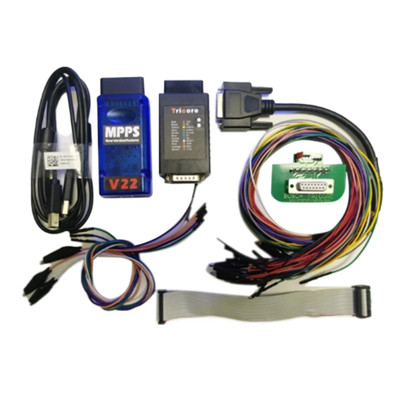 

MPPS V22 Master Tricore + Multiboot + кабель для разрыва + скамный разрывной кабель без ограничений, идеальный комплект